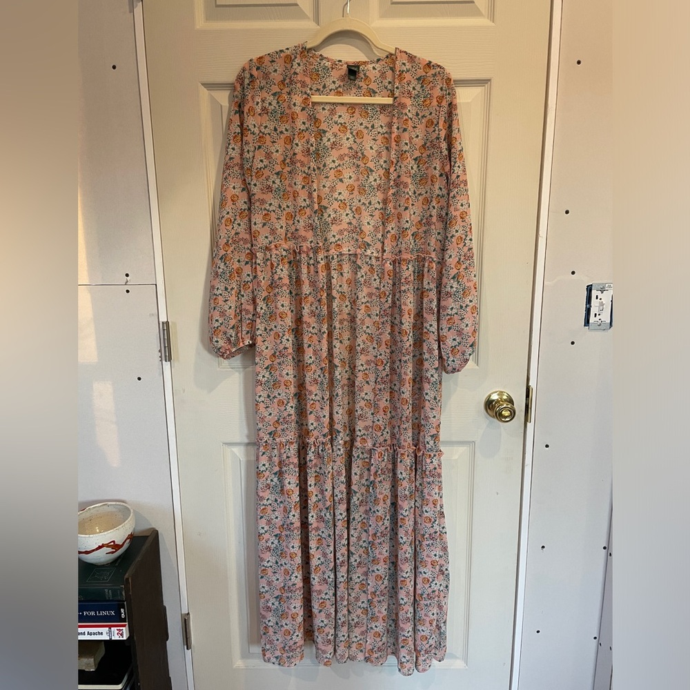 Floral Long Duster Kimono